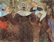 Paul Gauguin The Four Breton girl Spain oil painting artist